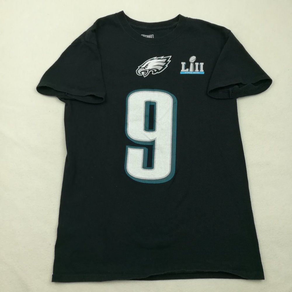 Philadelphia Eagles Nick Foles Super Bowl T-Shirt Jersey Fanatics Mens Small